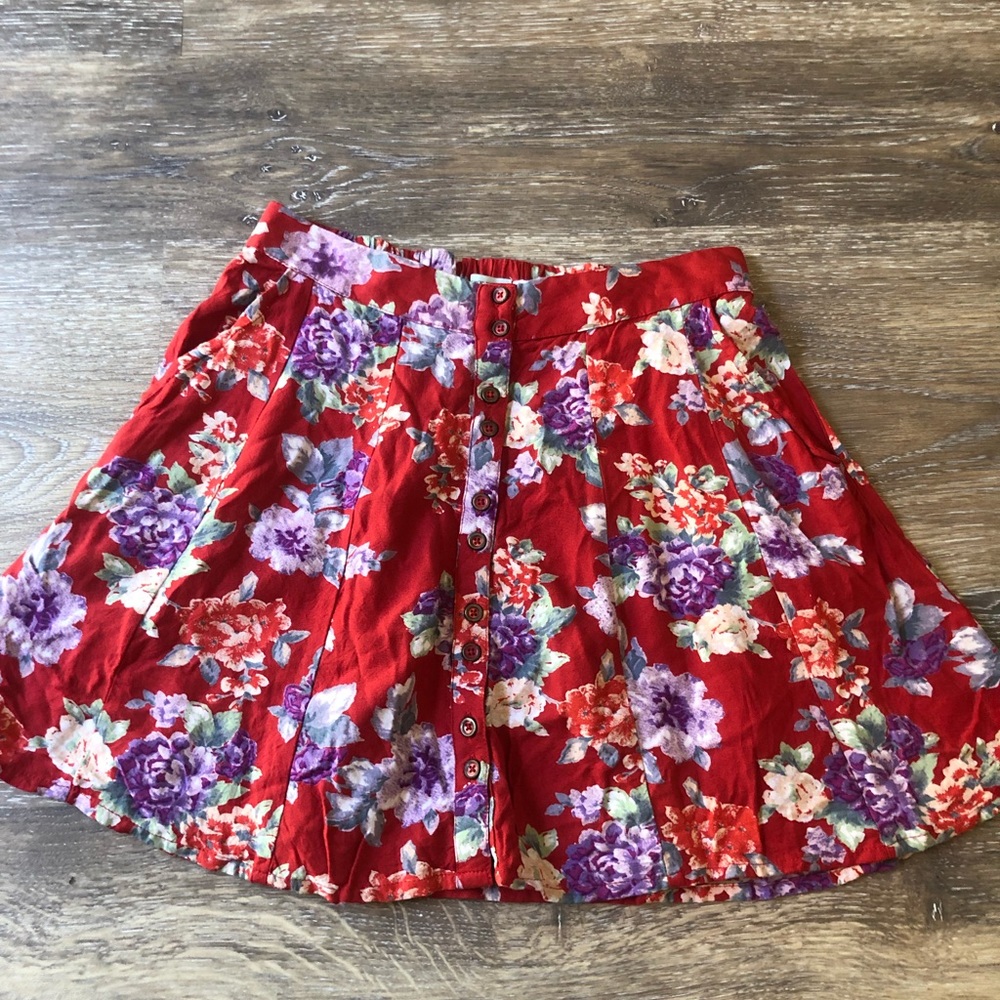 floral skirt